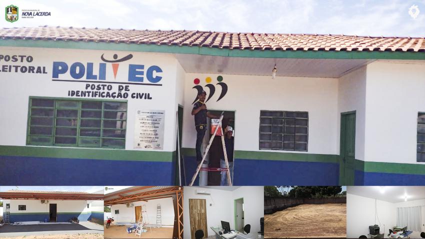 REFORMA DAS DEPENDÊNCIAS DO DETRAN, POLITEC E CARTÓRIO ELEITORAL DE NOVA LACERDA.