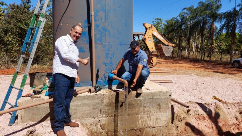 SECRETARIA DE DESENVOLVIMENTO RURAL E PREFEITURA MUNICIPAL FINALIZA MAIS UM PROJETO EM ASSENTAMENTO SÃO JOSÉ EM NOVA LACERDA.