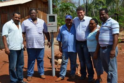 Inauguração de 149 ligações elétricas PA Santa Elina e distribuição de mudas de banana